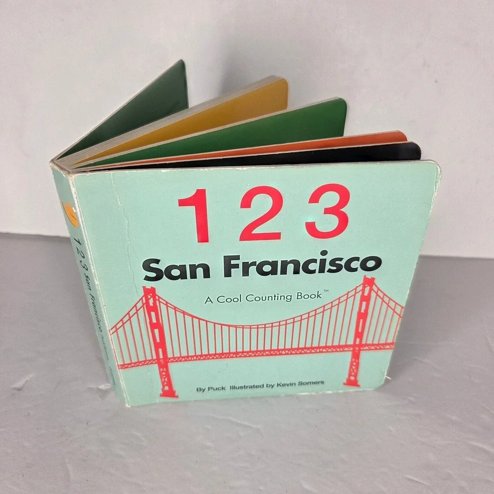 123 San Francisco Counting Board Book by Puck Bilingual Trolley Car Cover 2009